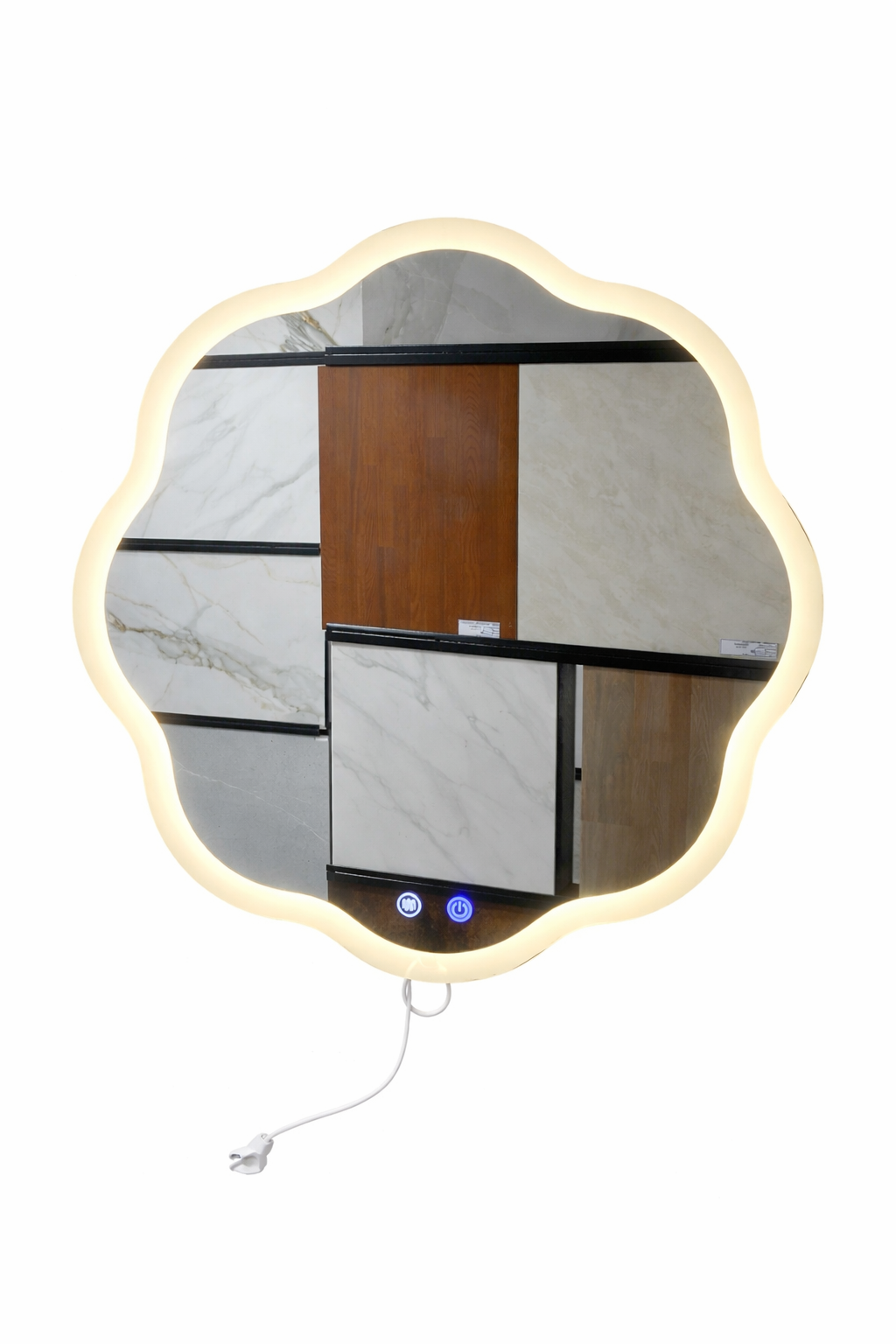 Espejo led flor 60cm