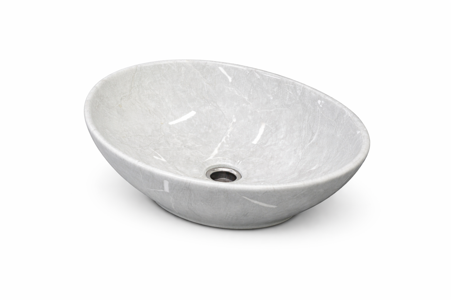 Lavamanos Sobreponer en Mármol Gris 42x33 cm – Diseño Moderno