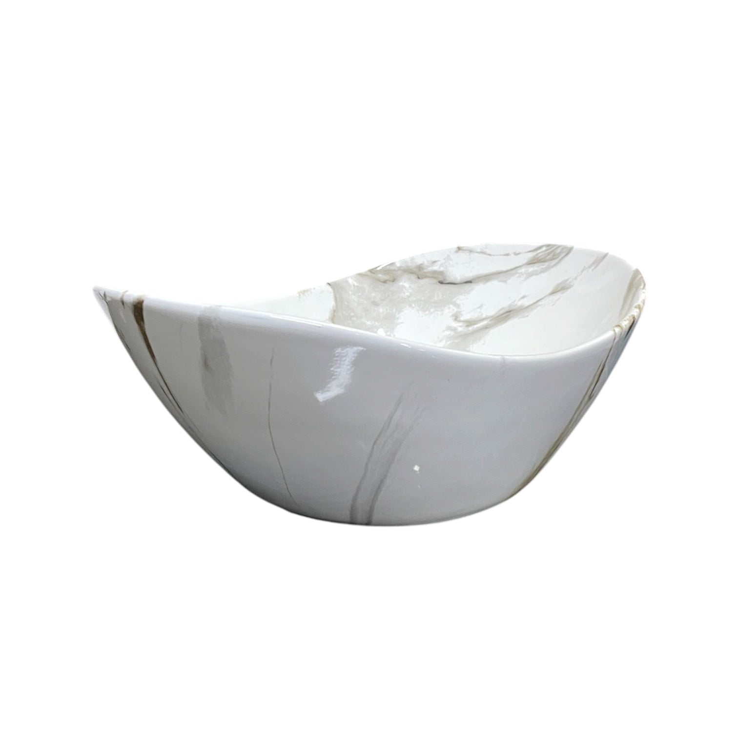 Lavamanos de Sobreponer Acabado Mármol Blanco 43x26 c