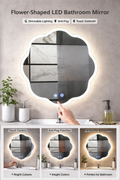Espejo led flor 60cm